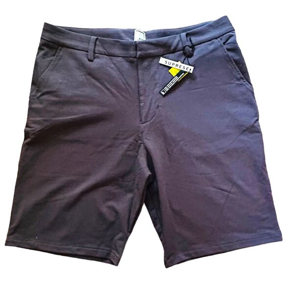 Swet Tailor EveryDay Chino Short 8 inch Golf Work Stretch Grey Size 32 NWT - Picture 10 of 10